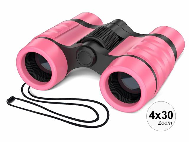 Jumelles compactes Zoom 4x30 - Modèle Exploria - Coloris Rose