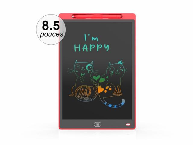 Tablette graphique LCD 8,5 pouces couleur - Coloris Rouge