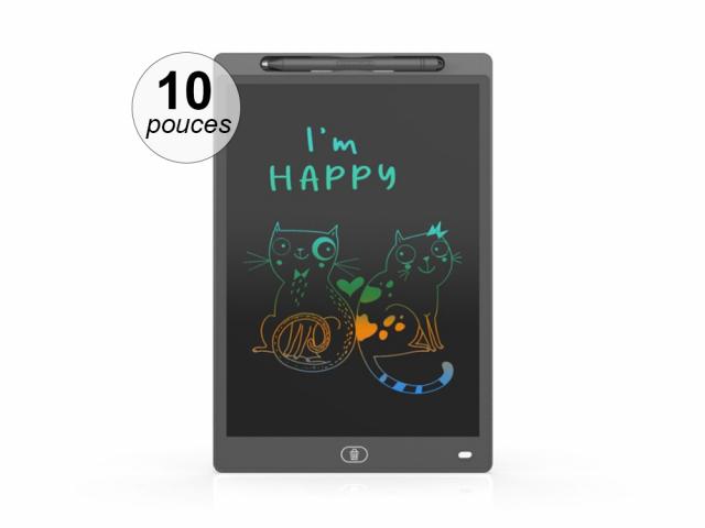 Tablette graphique LCD 10 pouces couleur - Coloris Noir