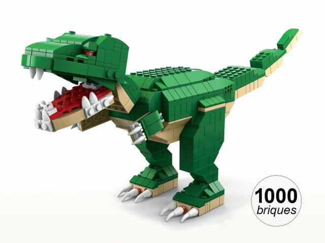 Jeu de construction 6 en 1 - Thème Jurassique - 1000 briques