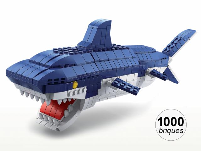 Jeu de construction 6 en 1 - Thème Marin - 1000 briques