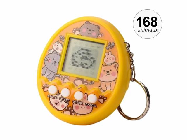 Animal électronique virtuel 168 animaux - Modèle Evolve - Coloris Jaune