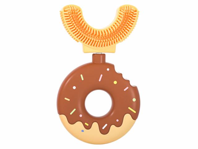 Brosse à dent U silicone médical pour enfant - Modèle Donuts