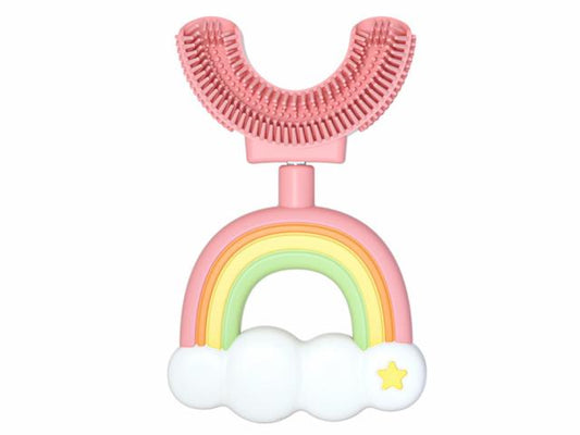 Brosse à dent U silicone médical pour enfant - Modèle Rainbow