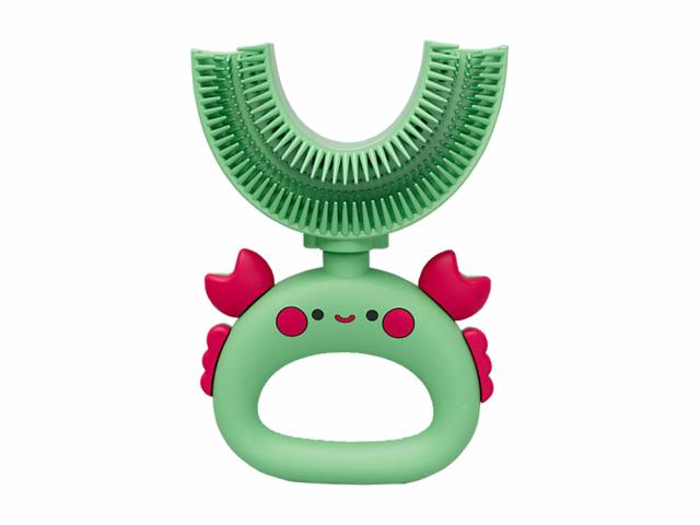 Brosse à dent U silicone médical pour enfant - Modèle Crab