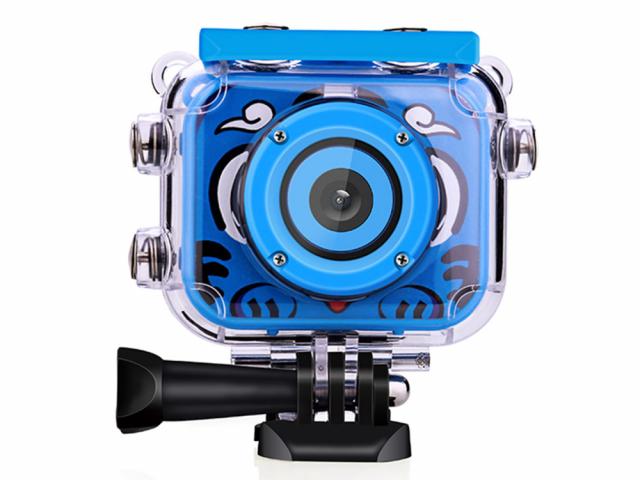 Caméra sport enfant 1080p avec accessoires - Bleue