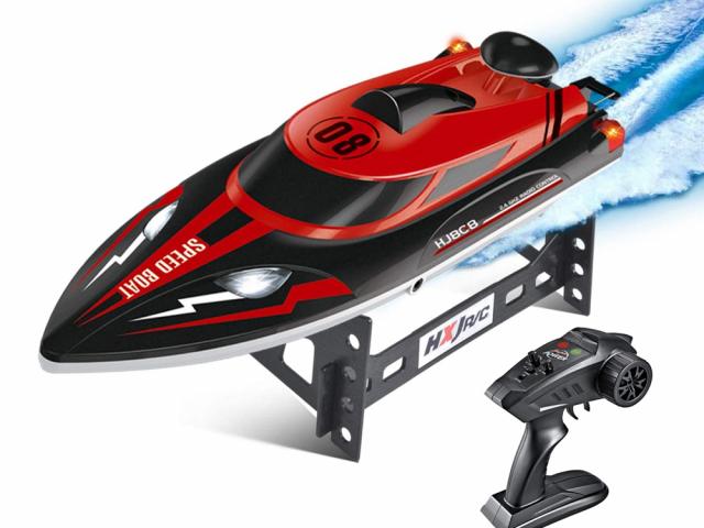 Bateau télécommande 2.4Ghz 25Km/h - Modèle SpeedBoat - Rouge