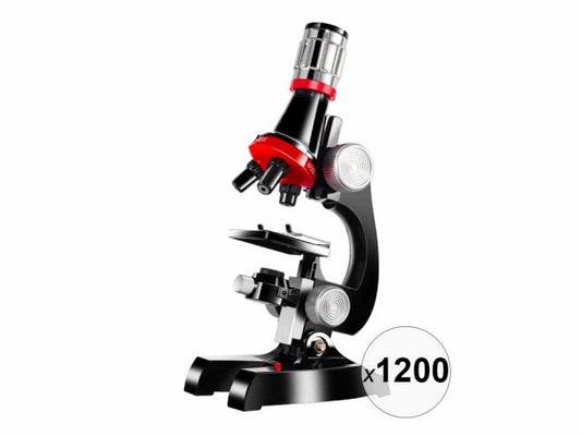 Microscope 1200x avec LED - Noir