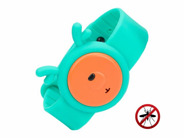 Bracelet répulsif anti-moustique ultrasons - Modèle Summer Fun - Vert