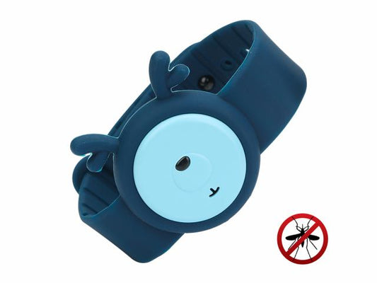 Bracelet répulsif anti-moustique ultrasons - Modèle Summer Fun - Marine
