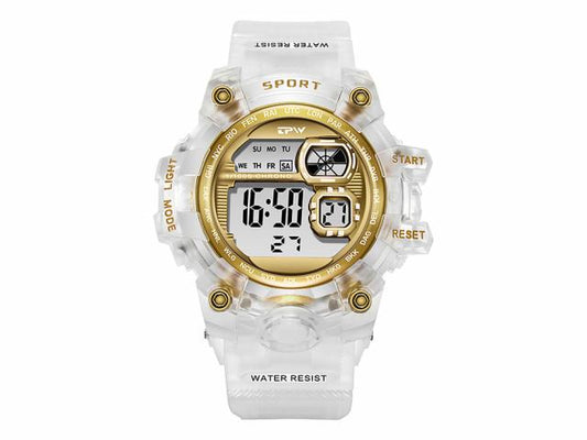 Montre ado étanche affichage digital - Modèle Chromax - Or