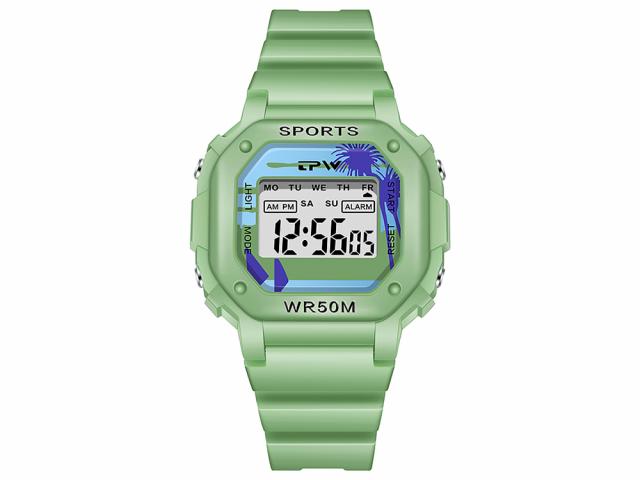 Montre enfant étanche affichage digital - Modèle Timex - Verte
