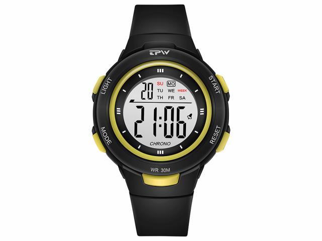 Montre enfant étanche affichage digital - Modèle Exia - Noire