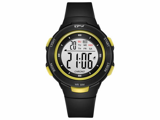 Montre enfant étanche affichage digital - Modèle Exia - Noire