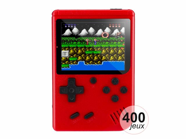Console émulateur 400 jeux - Modèle Rétro - Rouge