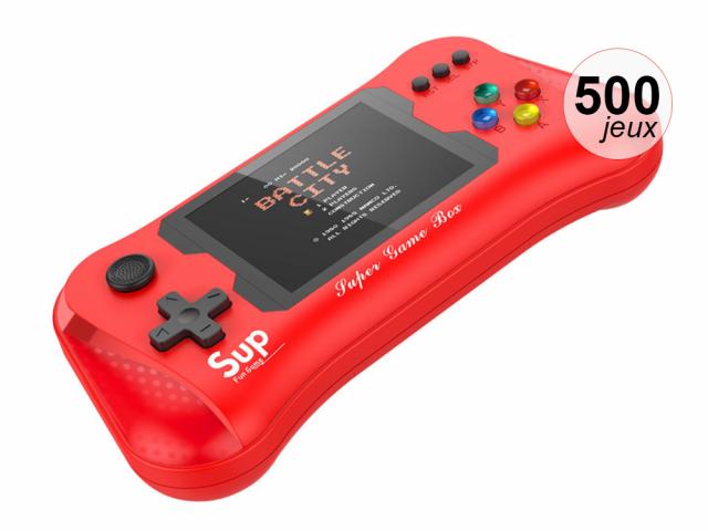 Console émulateur 500 jeux - Modèle SupMax - Rouge