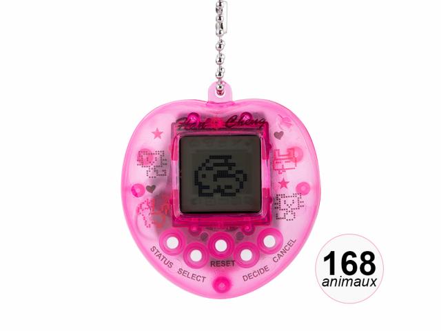 Animal électronique virtuel 168 animaux - Modèle Evolution - Rose