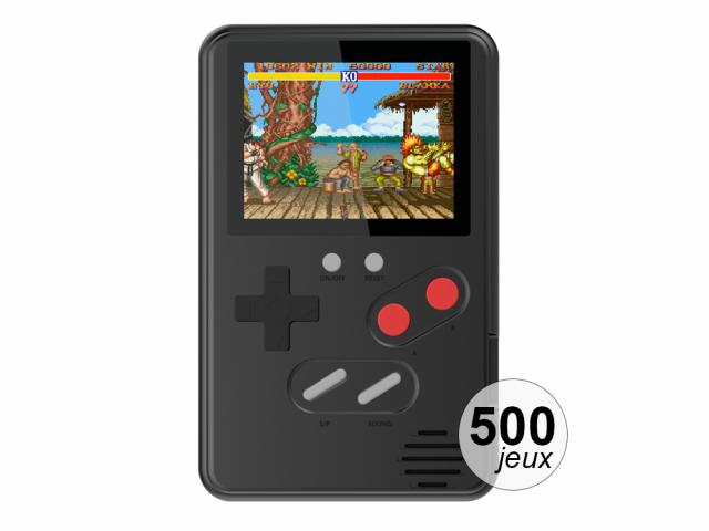 Console émulateur 500 jeux - Modèle Slim - Noir