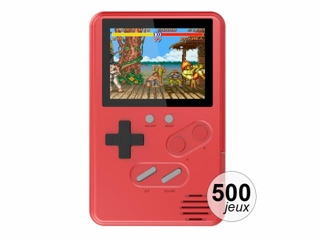 Console émulateur 500 jeux - Modèle Slim - Rouge