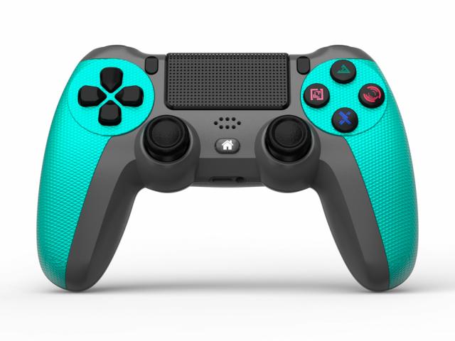 Manette sans fil compatible Playstation 4 et Playstation 5 - Cyan
