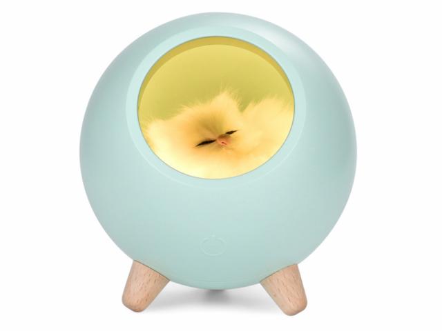 Lampe veilleuse - Modèle Sleepy Cat - Bleue