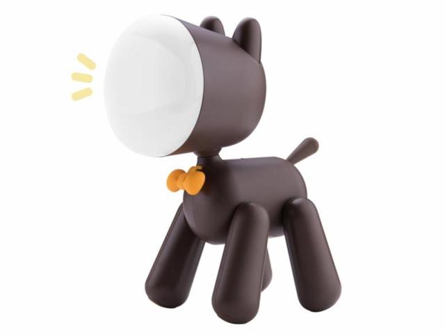 Lampe veilleuse - Modèle Dog Art - Marron