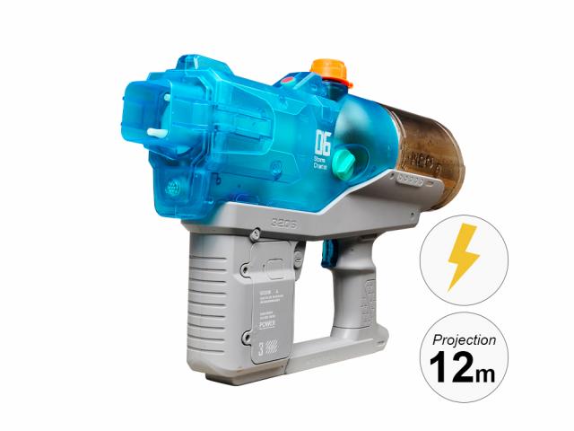 Pistolet à eau électrique longue distance - Modèle Rafale - Bleu