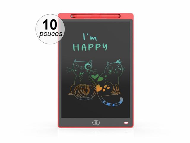 Tablette graphique LCD 10 pouces couleur - Coloris Rouge