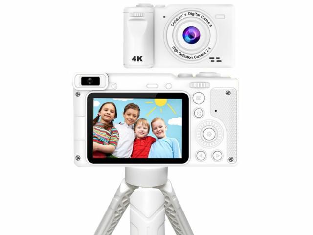 Appareil photo numérique avec trépied - Modèle Insteen - Coloris Blanc