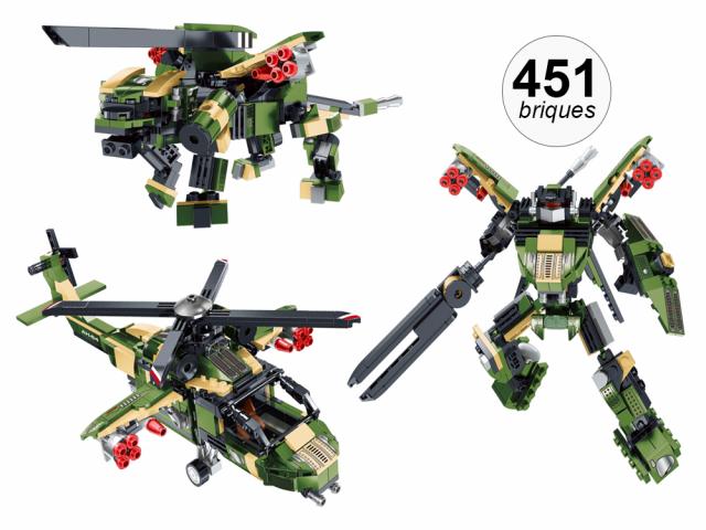 Jeu de construction 3 en 1 - 451 briques