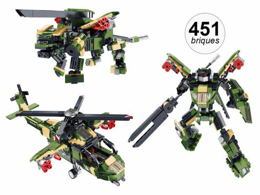 Jeu de construction 3 en 1 - 451 briques