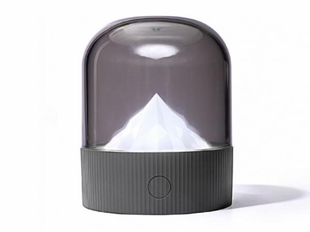 Lampe veilleuse à intensité et couleurs variables - Modèle Mont Blanc - Noire