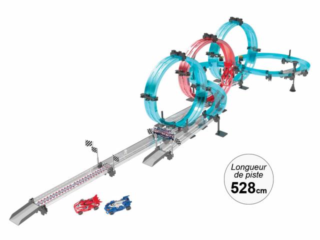 Circuit de course pour voitures à friction - Longueur de piste 528 cm