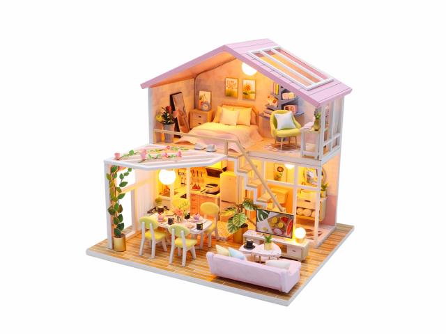 Maquette à assembler DIY - Modèle Pink House