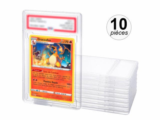 Lot de 10 étuis format PSA pour cartes de collection