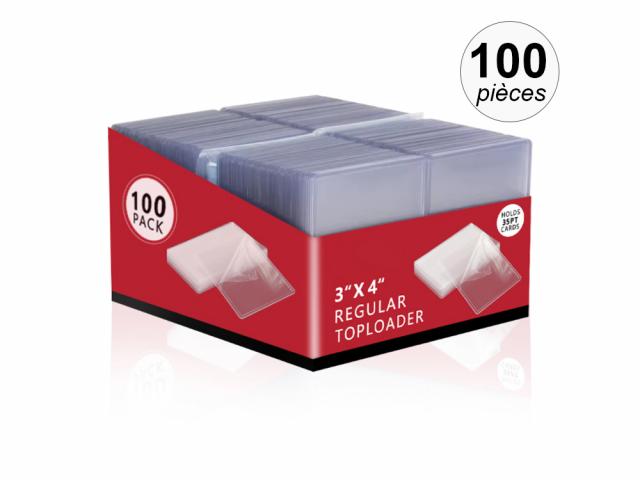 Pack de 100 pochettes transparentes 35PT pour cartes de collection