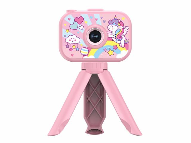 Appareil photo numérique enfant avec trépied - Modèle Flexy - Coloris Rose