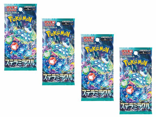 Pokémon - 4 Boosters Stellar Miracle - Version Japonaise