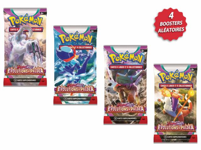 Pokémon - 4 Boosters Évolution à Paldea EV02