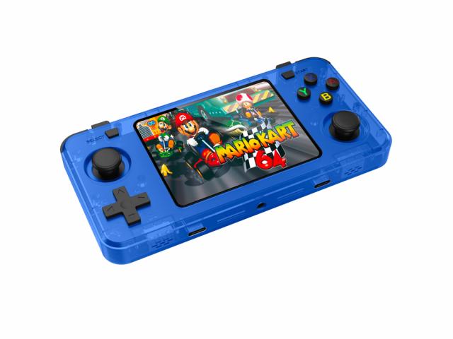 Console émulateur 15000 jeux HD 64 GB 3,5 pouces - Modèle ProX2 - Coloris Bleu